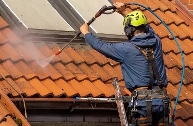 Démoussage et hydrofuge de toiture à Tournemire